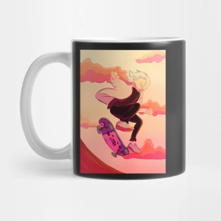 Langa Skateboarding in the sunset Mug